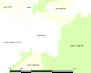 Poziția localității Maranwez