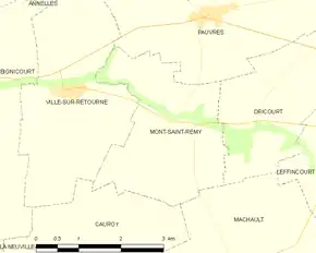 Poziția localității Mont-Saint-Remy