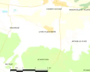 Poziția localității La Neuville-à-Maire