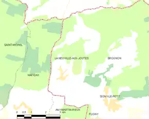 Poziția localității La Neuville-aux-Joûtes