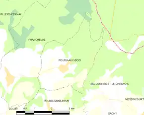 Poziția localității Pouru-aux-Bois