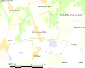 Poziția localității Pouru-Saint-Remy