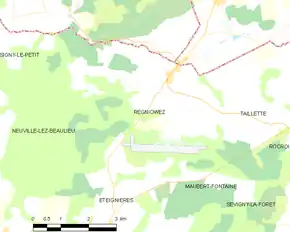 Poziția localității Regniowez