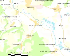 Poziția localității Remilly-Aillicourt