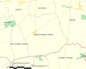 Poziția localității Saint-Étienne-à-Arnes