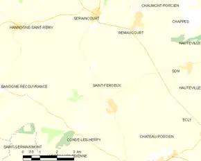 Poziția localității Saint-Fergeux