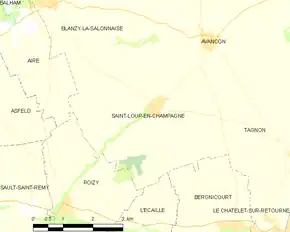 Poziția localității Saint-Loup-en-Champagne