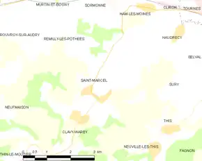 Poziția localității Saint-Marcel