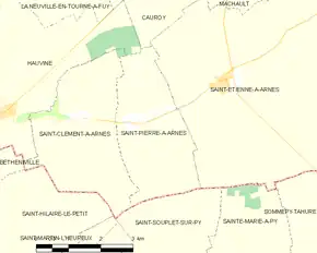 Poziția localității Saint-Pierre-à-Arnes