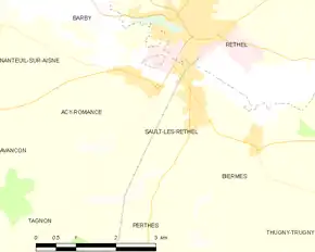 Poziția localității Sault-lès-Rethel