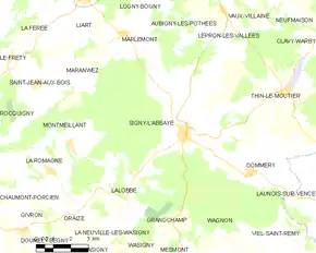 Poziția localității Signy-l'Abbaye
