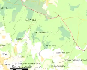 Poziția localității Villers-Cernay