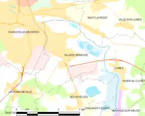 Poziția localității Villers-Semeuse