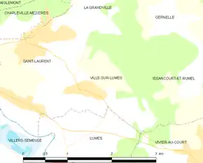 Poziția localității Ville-sur-Lumes