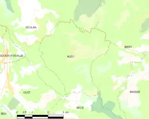 Poziția localității Aleu