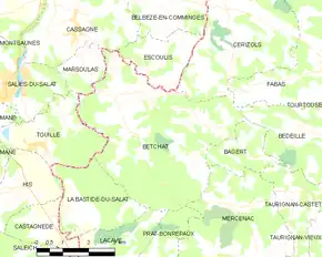 Poziția localității Betchat