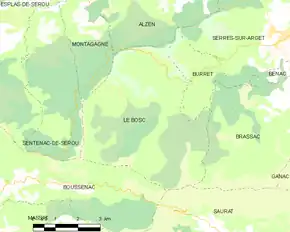 Poziția localității Le Bosc