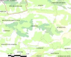 Poziția localității Camarade