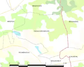 Poziția localității Cazals-des-Baylès