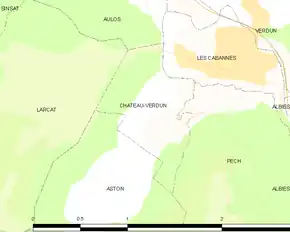 Poziția localității Château-Verdun
