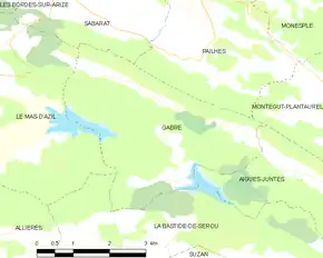 Poziția localității Gabre