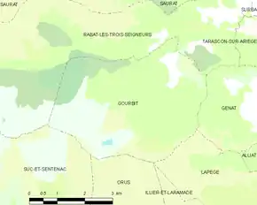Poziția localității Gourbit