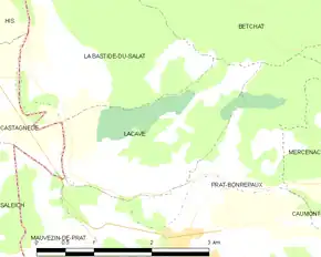 Poziția localității Lacave