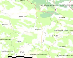 Poziția localității Lasserre