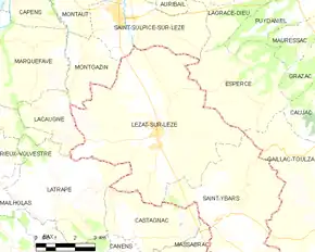 Poziția localității Lézat-sur-Lèze