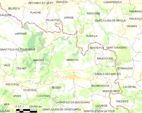 Poziția localității Mirepoix