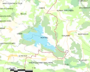 Poziția localității Montbel