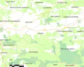 Poziția localității Rimont