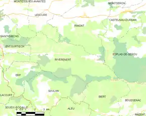 Poziția localității Rivèrenert