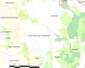 Poziția localității Saint-Félix-de-Tournegat