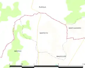 Poziția localității Sainte-Foi