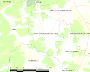 Poziția localității Saint-Julien-de-Gras-Capou