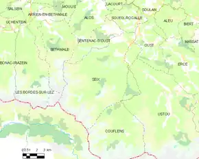 Poziția localității Seix