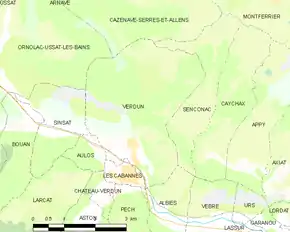 Poziția localității Verdun