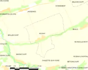Poziția localității Aulnay