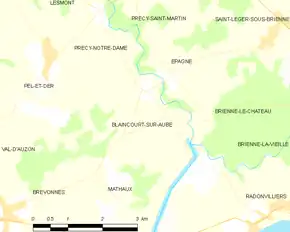 Poziția localității Blaincourt-sur-Aube