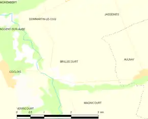 Poziția localității Brillecourt