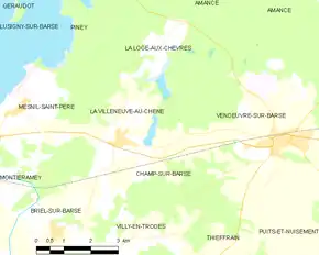 Poziția localității Champ-sur-Barse