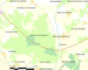 Poziția localității Chauffour-lès-Bailly