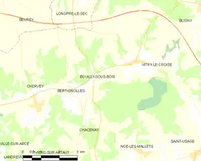 Poziția localității Éguilly-sous-Bois
