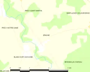 Poziția localității Épagne