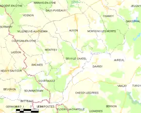 Poziția localității Ervy-le-Châtel