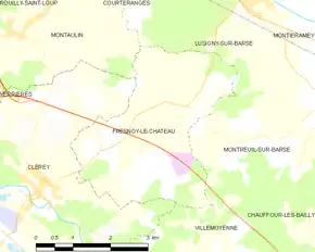 Poziția localității Fresnoy-le-Château