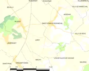 Poziția localității Lirey