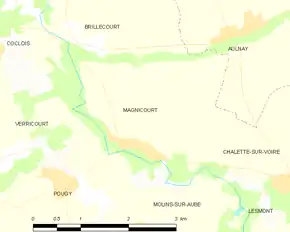 Poziția localității Magnicourt