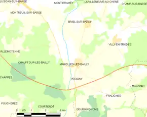 Poziția localității Marolles-lès-Bailly